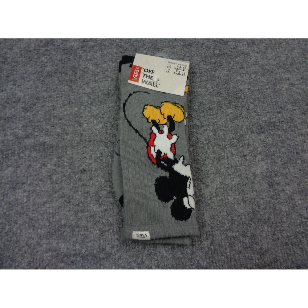 Vans Pixar Off The Wall Mickey Mouse Socks Disney Gray - Picture 2 of 4